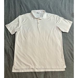 Peter Miller White Polo Golf Shirt Mens XL Polo